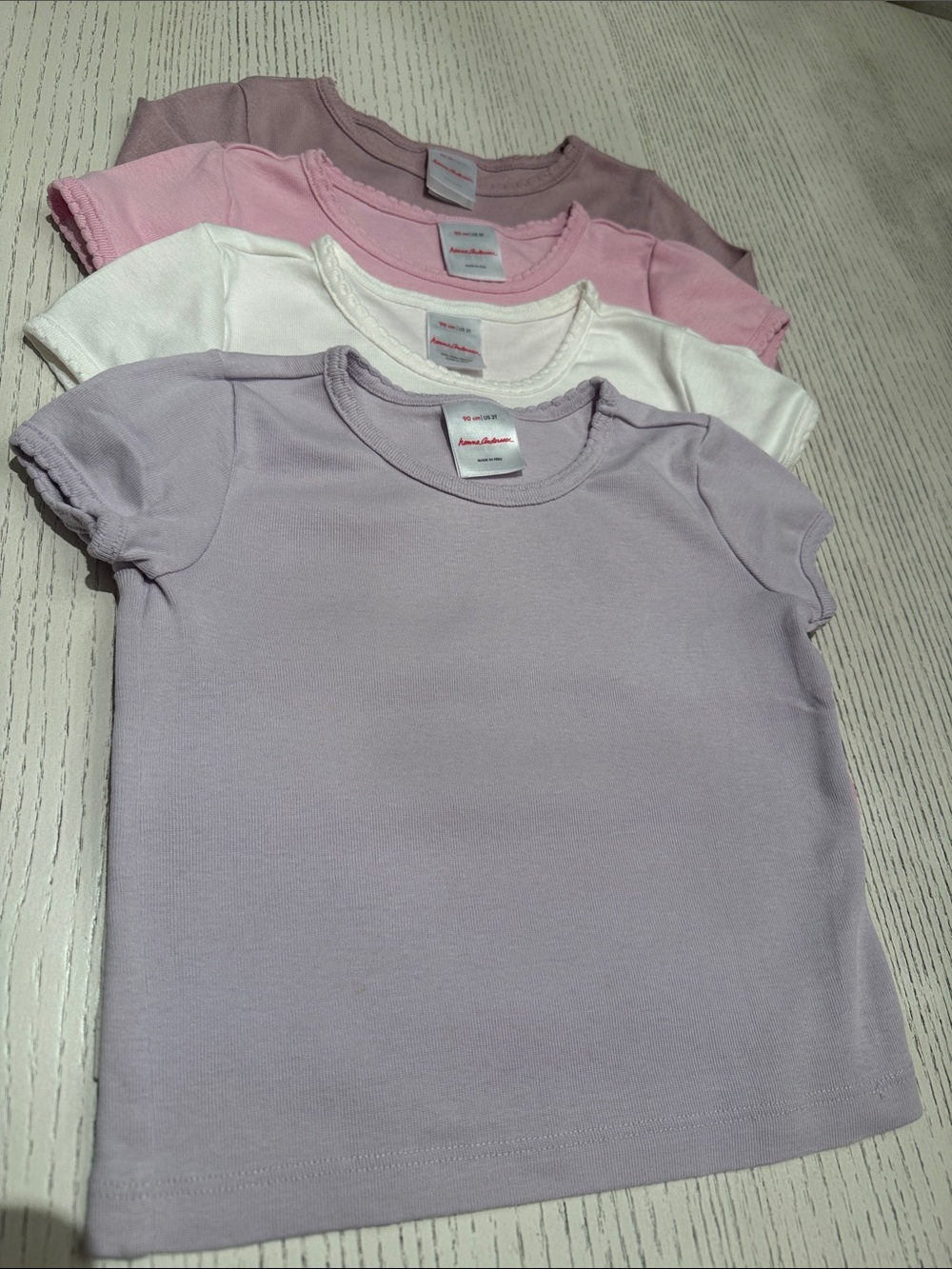 Hanna Andersson Set of 4 Organic Cotton Girls Shirts